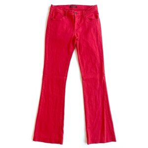James Jeans Womens Red Juliette Flare Jeans Size 29x32